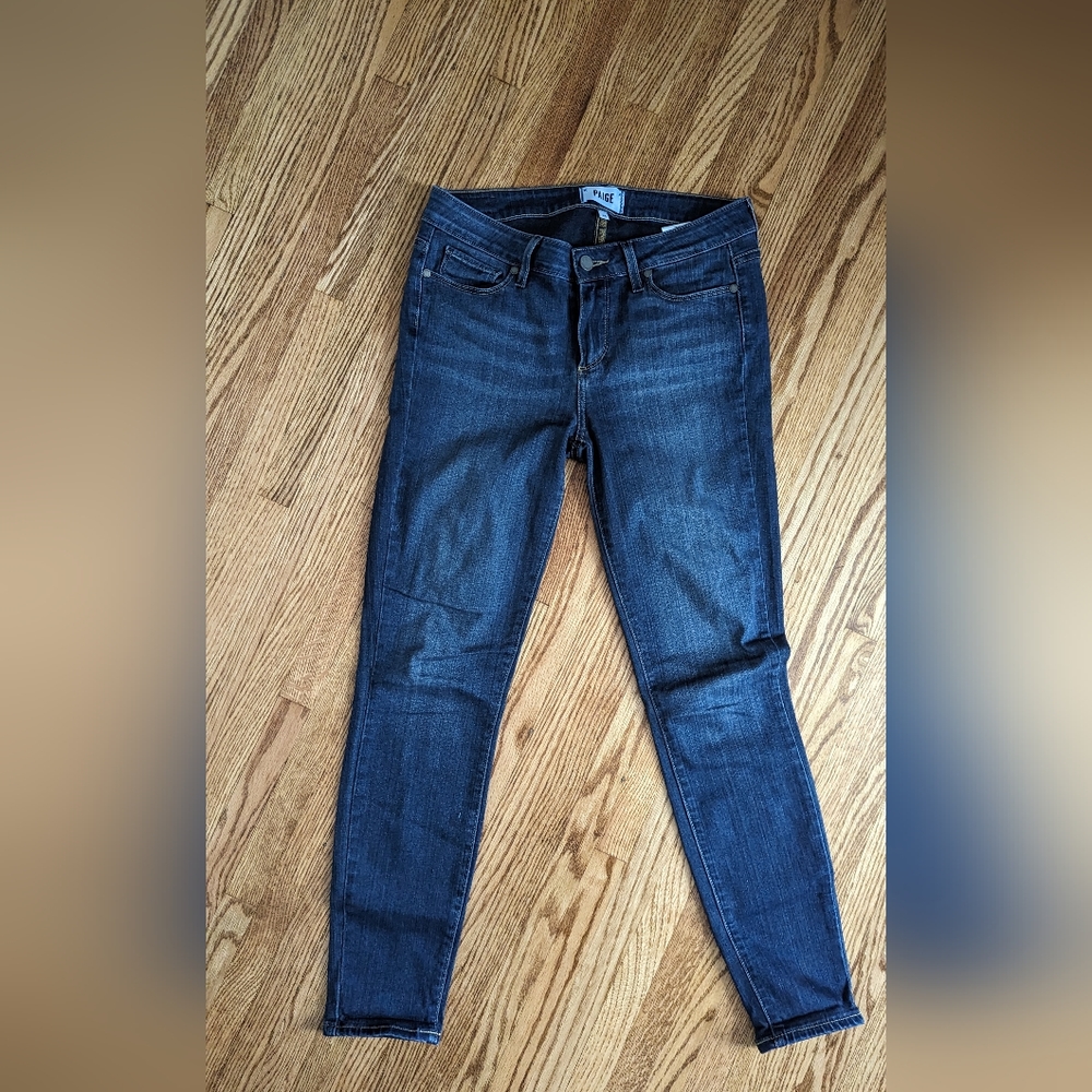 PAIGE Women's Verdugo Ankle Jeans Cotton Blend Denim Skinny Size 28